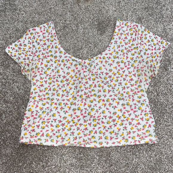2/$20 garage floral tank top